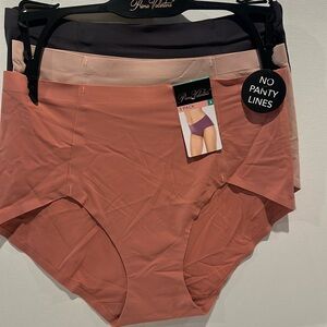 Prima Valentina (3) Pack No Lines Panties in Gray, Primrose (Pink) and Beige.